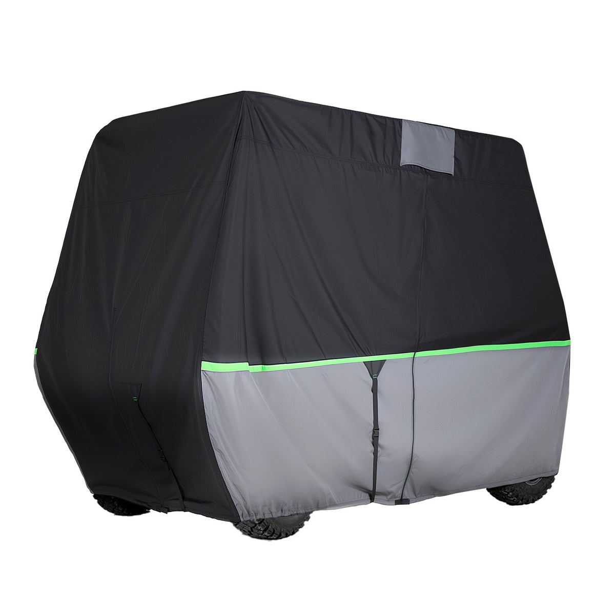Golf Cart Cover Full Enclosure for 2+2/4 Passenger Carts - Durable 600D Oxford