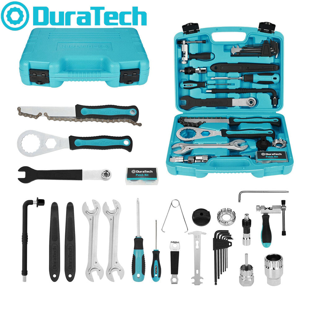 35-Piece Bicycle Repair Kit with Tools and Case for All Bike Types