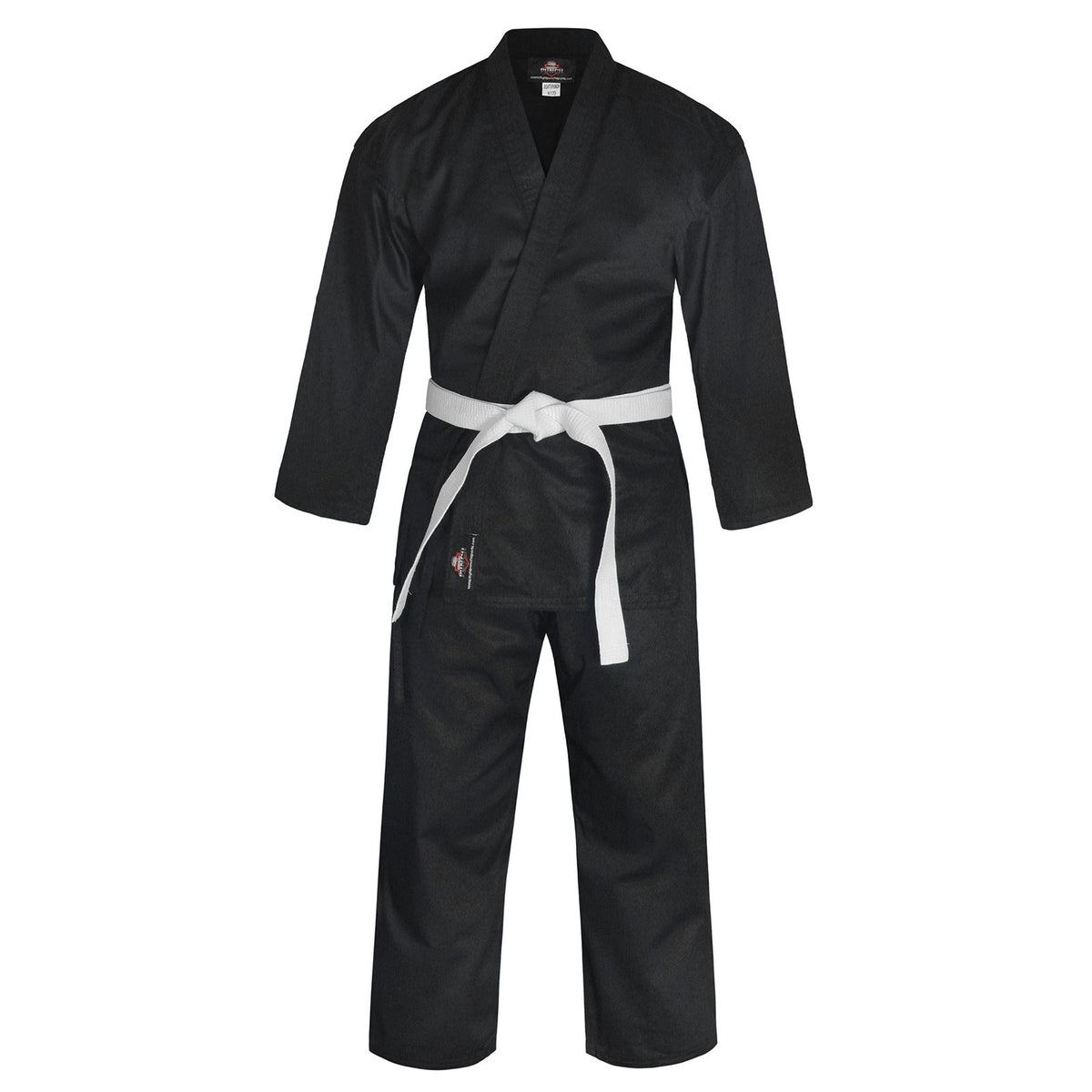 Martial Arts Karate Gi Uniform with White Belt for Adults - Durable Cotton Training Suit