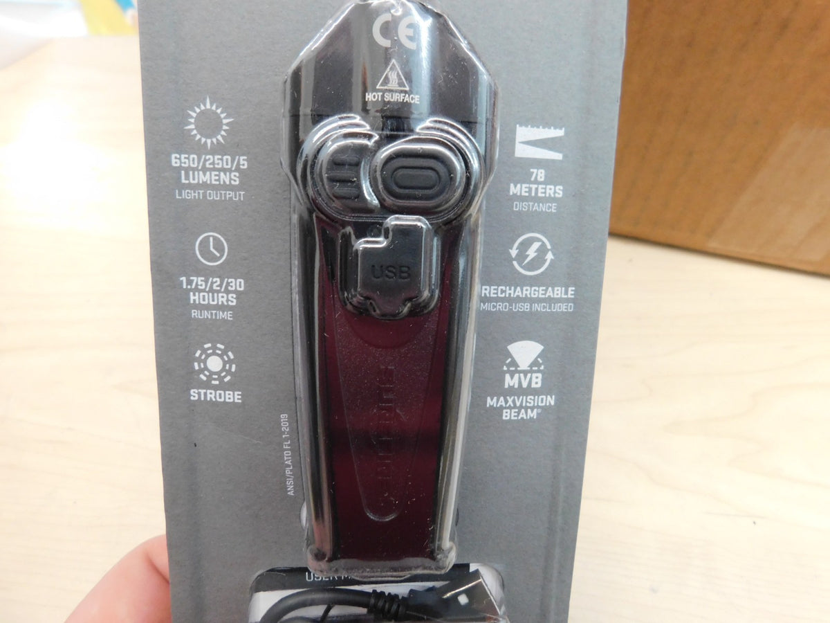 SureFire Stiletto Rechargeable Pocket LED Flashlight with Multiple Outputs (PLR-A, S133)