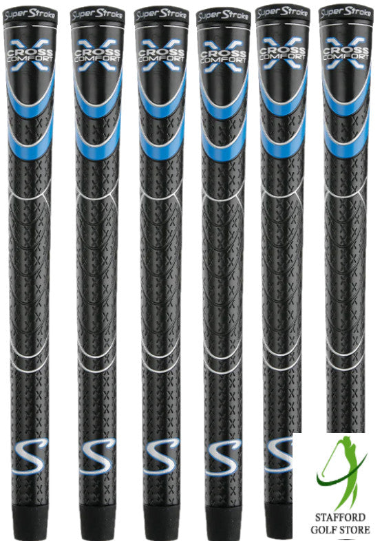Golf Grip Set - Super Stroke Cross Comfort Undersize, Standard, Midsize & Jumbo