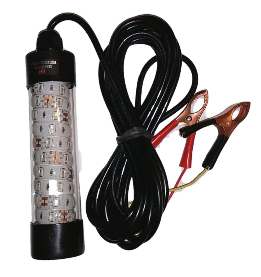 12V Underwater LED Fishing Light for Night Crappie & Marine Use - Multiple Colors