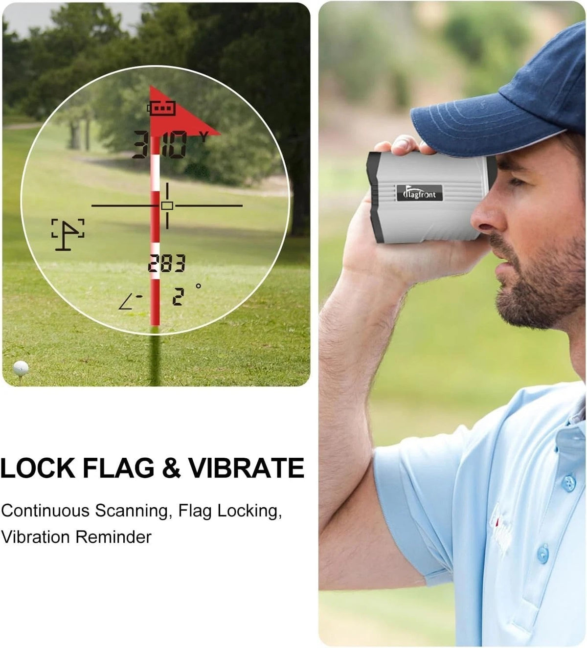 High-Precision Golf Range Finder 1100 Yards with Flag Lock & Slope