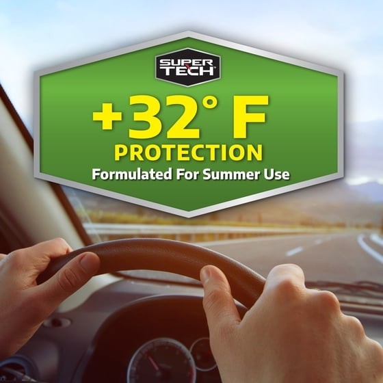 3 Pack Summer Windshield Washer Fluid - Protects Down to +32°F, 1 Gallon Each