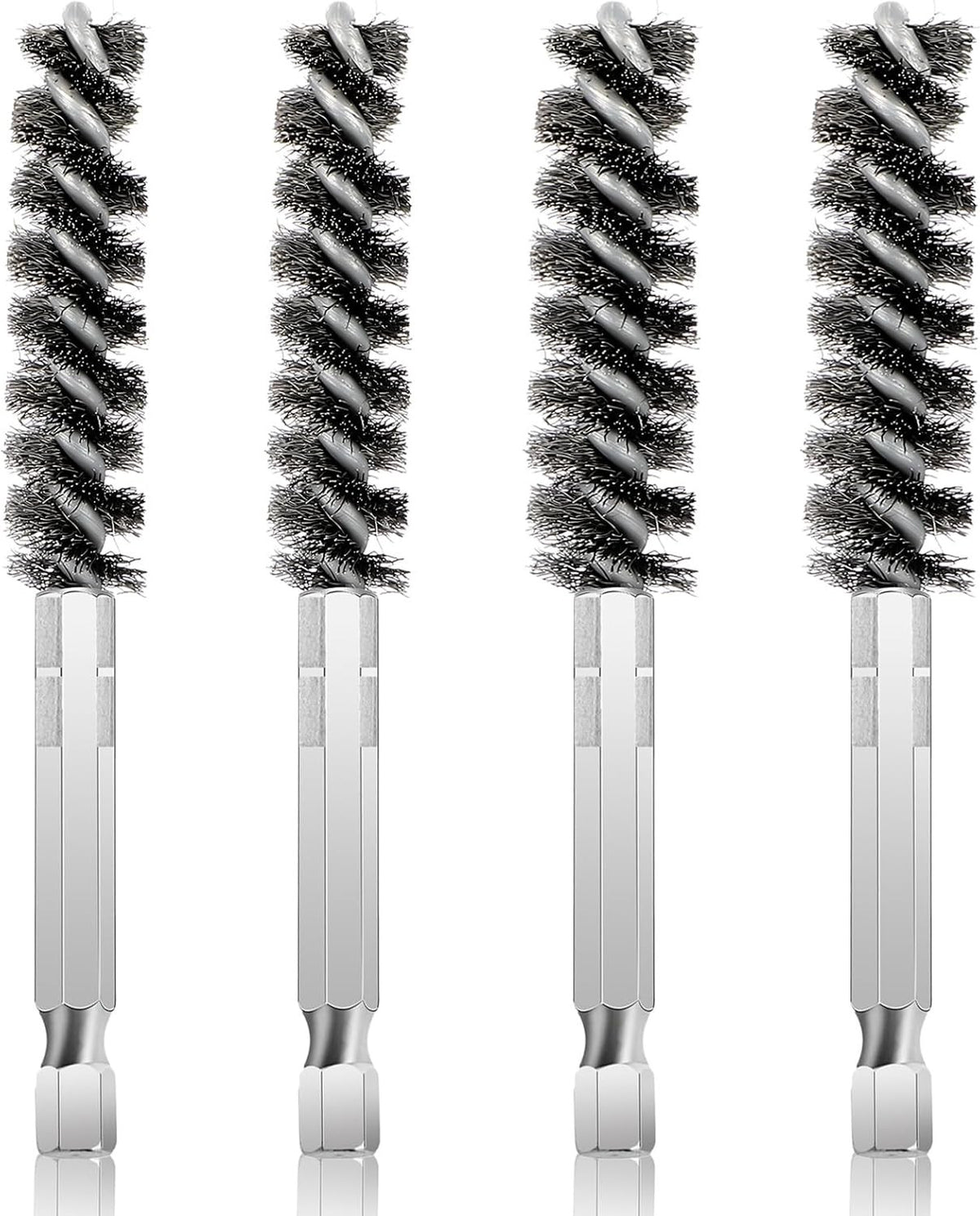 Golf Club Hosel Cleaning Brushes Set - Stainless Steel Wire Drill Attachments