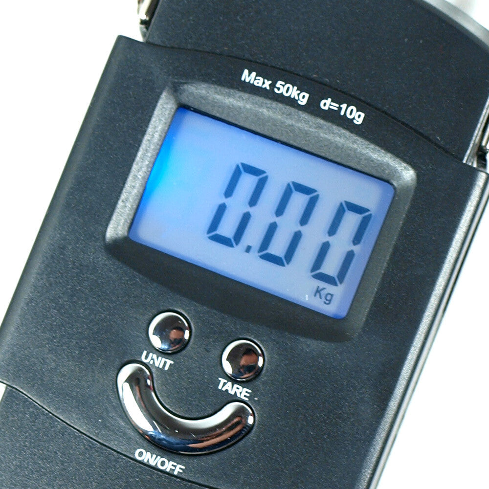 Digital Hanging Scale 50kg/110lb Travel Luggage & Fishing Scale - Accurate 10g