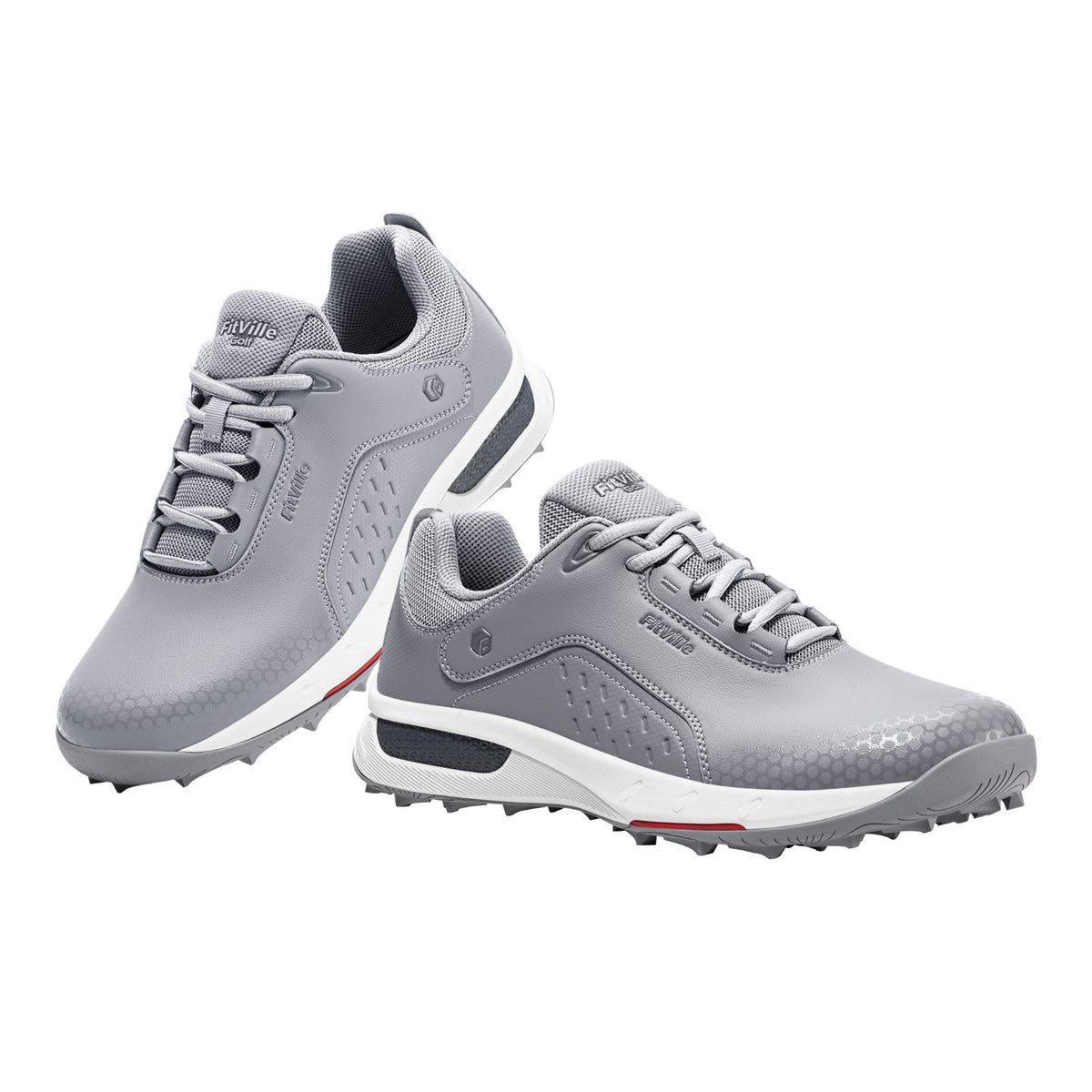 Wide Fit Men's Spikeless Water Resistant Golf Shoes - Lightweight & Comfortable