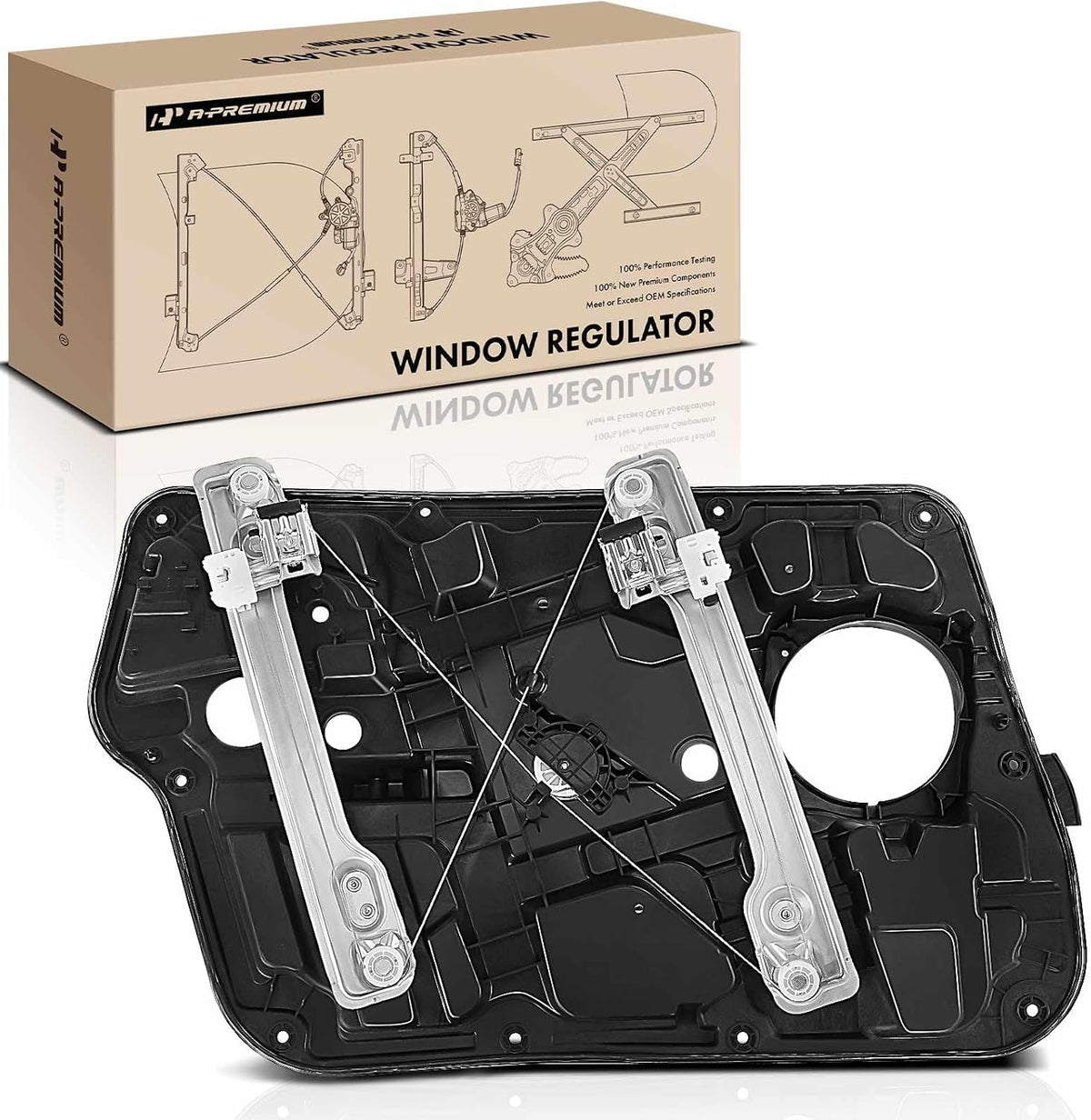 Front Right Window Regulator & Motor for Hyundai Sonata 2011-2014 - Aftermarket Replacement