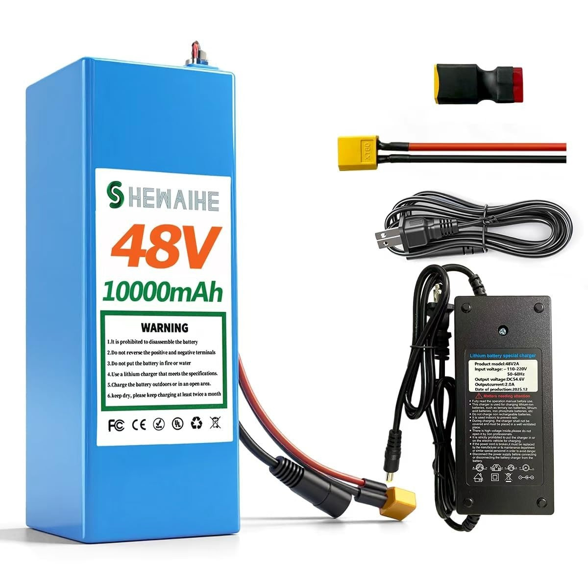 Lithium Battery for Electric Vehicles 36V/48V Multiple Capacity Options