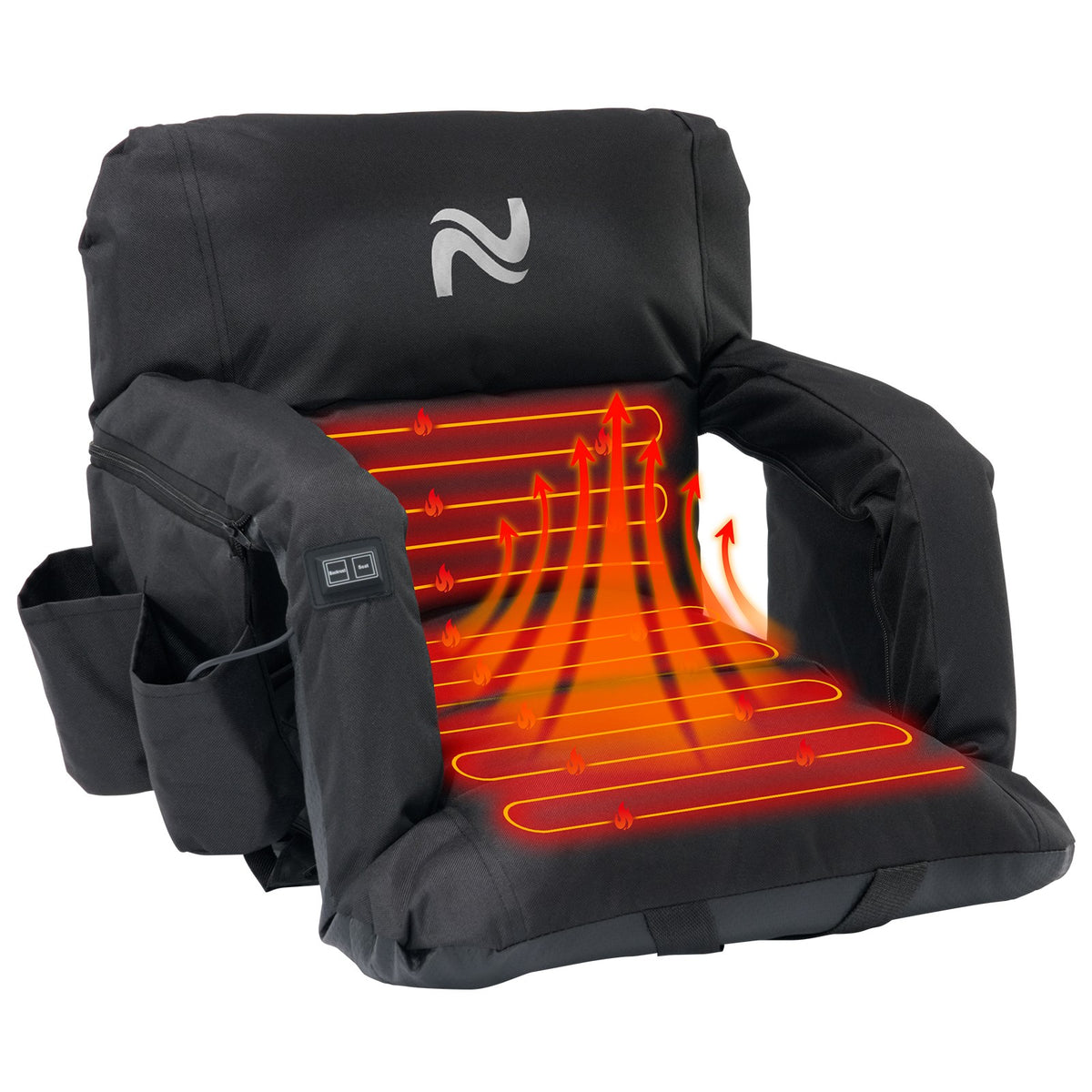 Adjustable Stadium Seat Cushion with Back Support for Bleachers - Multiple Sizes