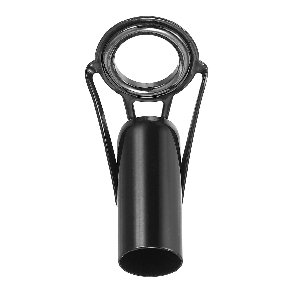 Fishing Rod Tip Repair Kit Stainless Steel Ring Guides - 6pcs Black