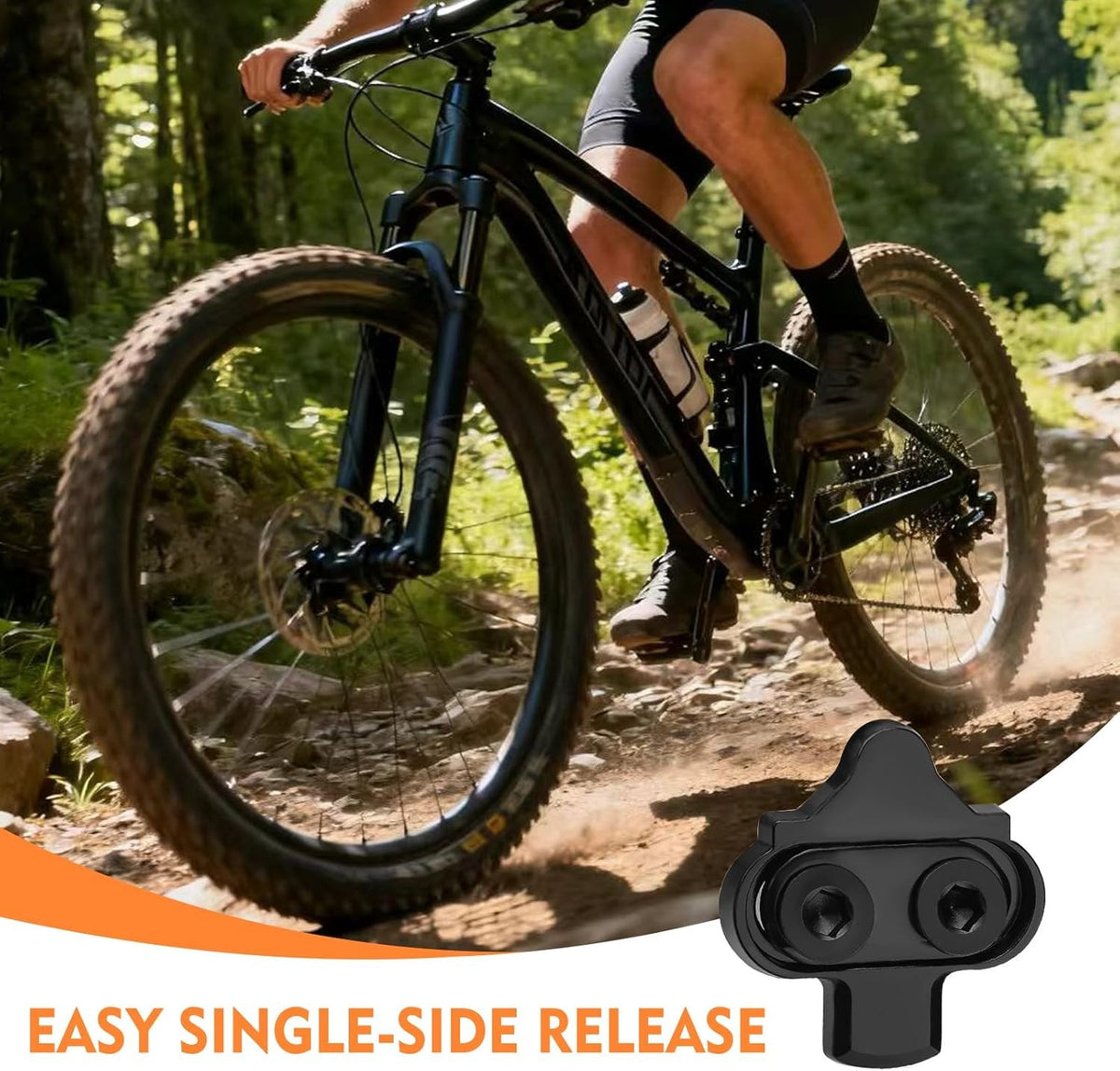 Bike Cleats SPD Single-Directional Release Cycling Pedal Accessories