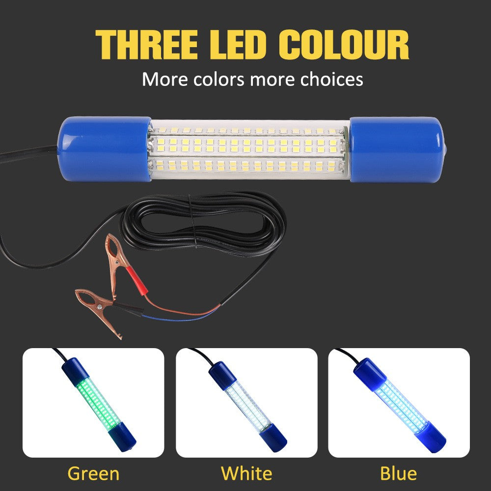 Underwater Fish Attractor Light - 50W Submersible LED Fishing Light - Waterproof & Multi-Color Options