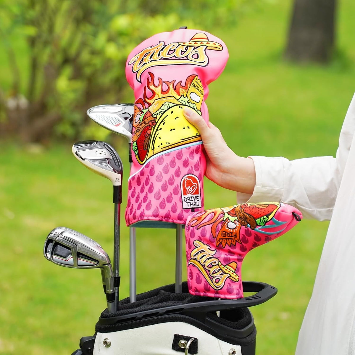 Funny Taco Golf Headcover for Blade Putters - Magnetic Club Protector