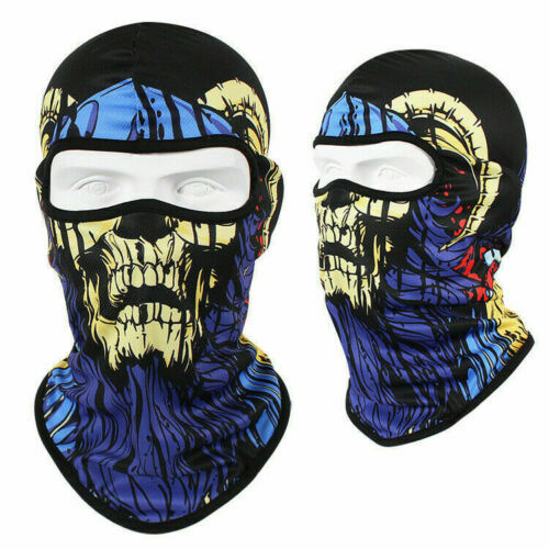 Unisex Skull Ski Mask Balaclava Ghost Bandana Full Face Mask for Outdoor Activities