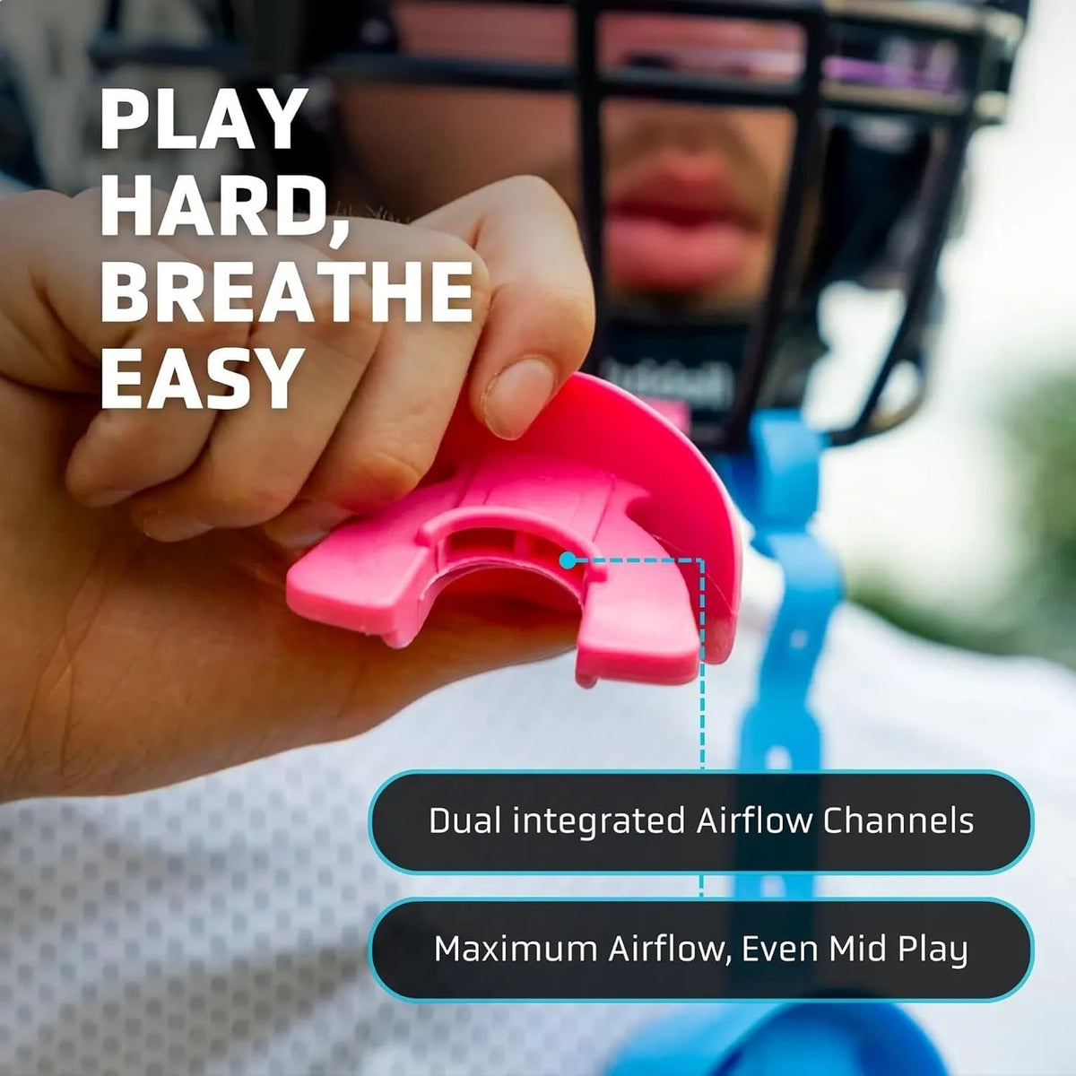 Double Guard Mouthguard for Football, Lacrosse, MMA, Boxing - Custom Fit & Breathable