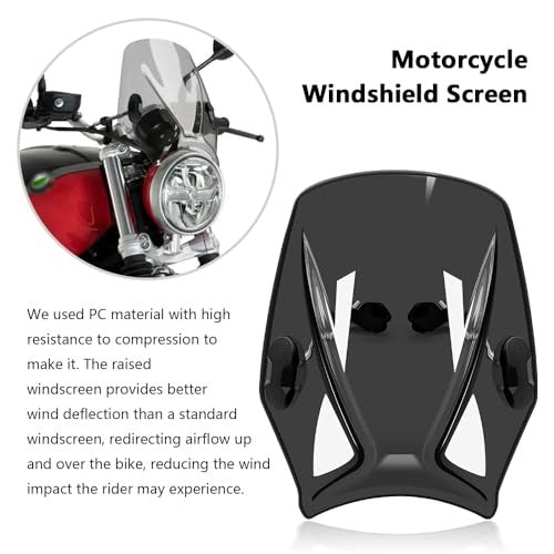 Motorcycle Windshield for Phantom 750 Shadow 1998-2024 Smoke Color