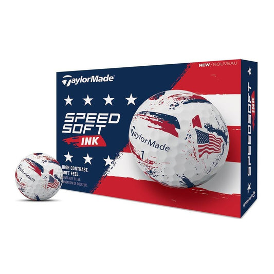 Golf Balls 2 Dozen - TaylorMade SpeedSoft USA Ink - Soft Feel & Distance