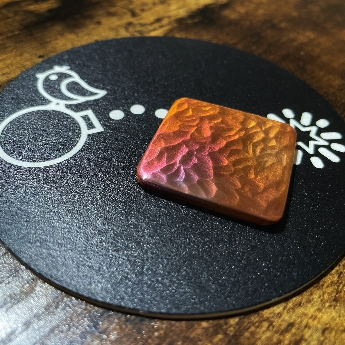Handmade 1.5-Inch Copper Golf Ball Marker - Custom & Torched Finish