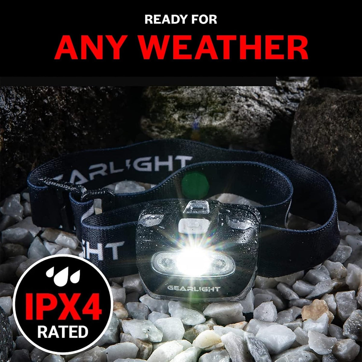 LED Headlamp Flashlight 2 Pack for Camping Hunting Running Fishing