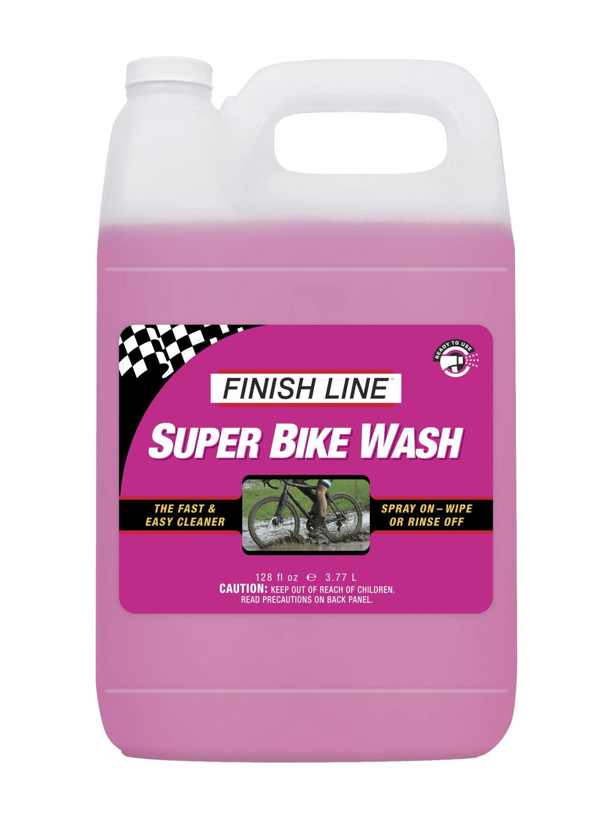 Finish Line Super Bike Wash 1 Gallon Pink Bike Cleaner & Degreaser