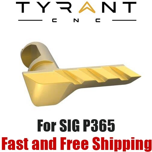 Tyrant Designs Gold Takedown Lever for Sig P365 XL Macro - Enhanced Upgrade
