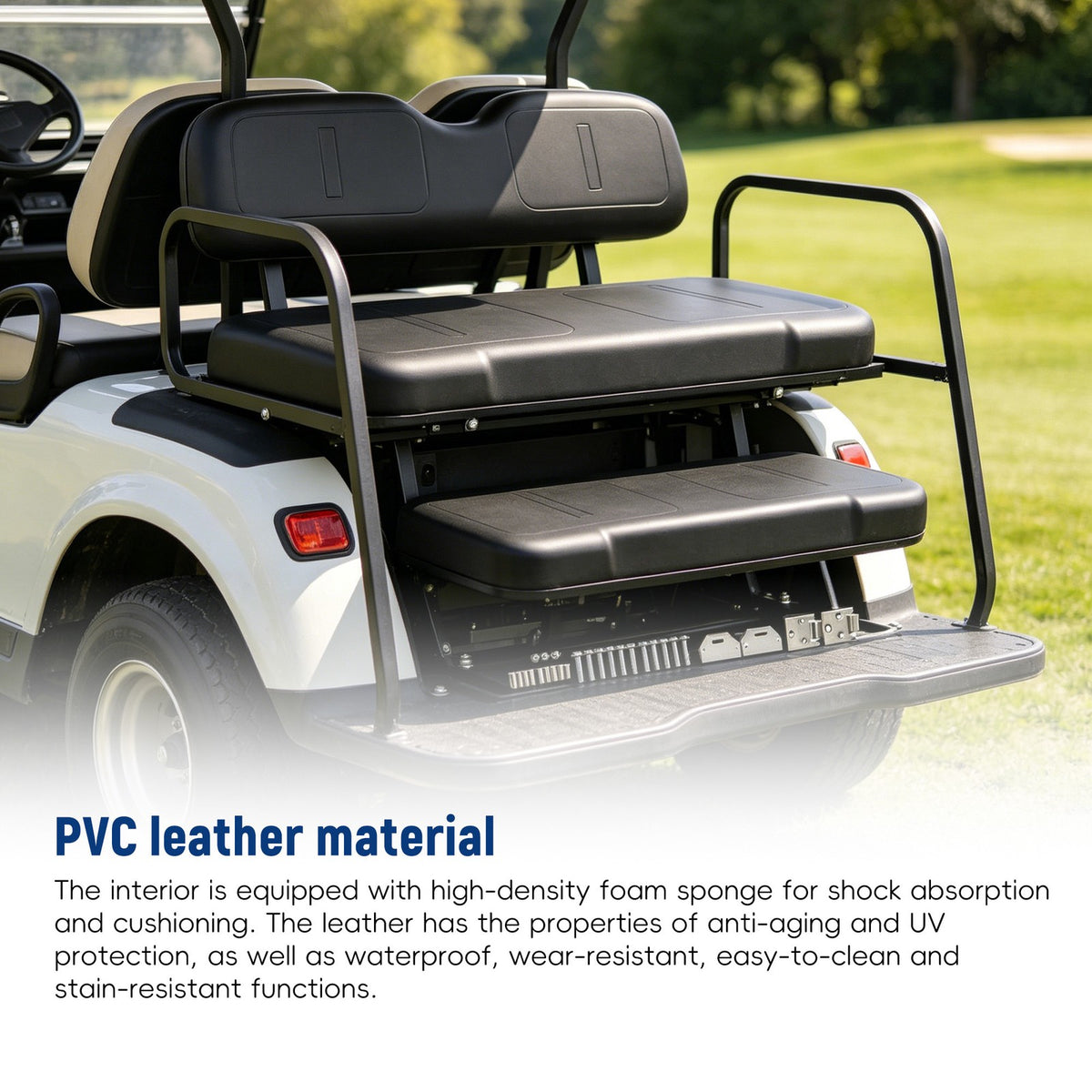Front Seat Cushion Set for EZGO Medalist TXT Golf Cart - OE Replacement, Hardware Included