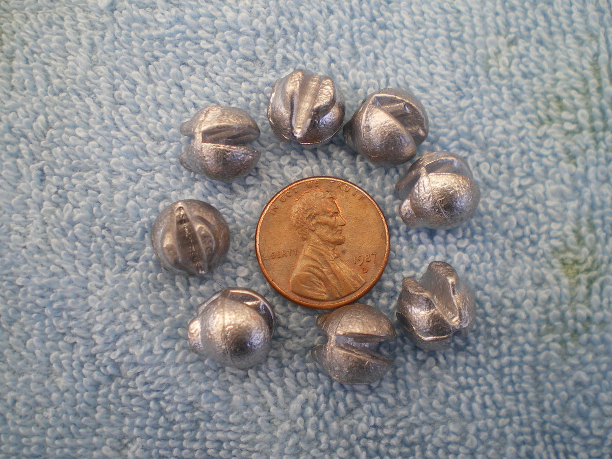Removable Split Shot Sinker Set 1/16, 1/8, 1/4, 3/8 Oz. 100 Pcs for Fishing