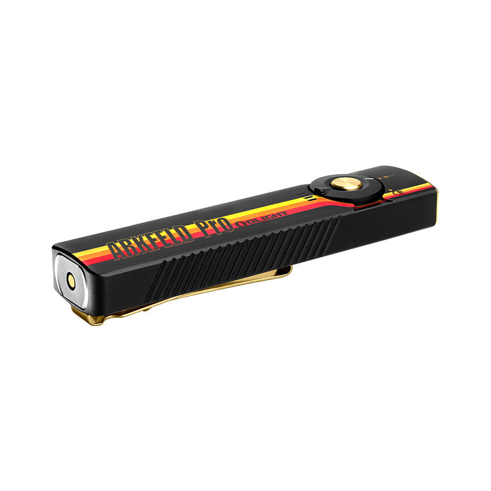 EDC Flashlight with Green Laser UV Light 1300 Lumens Checkered Flag