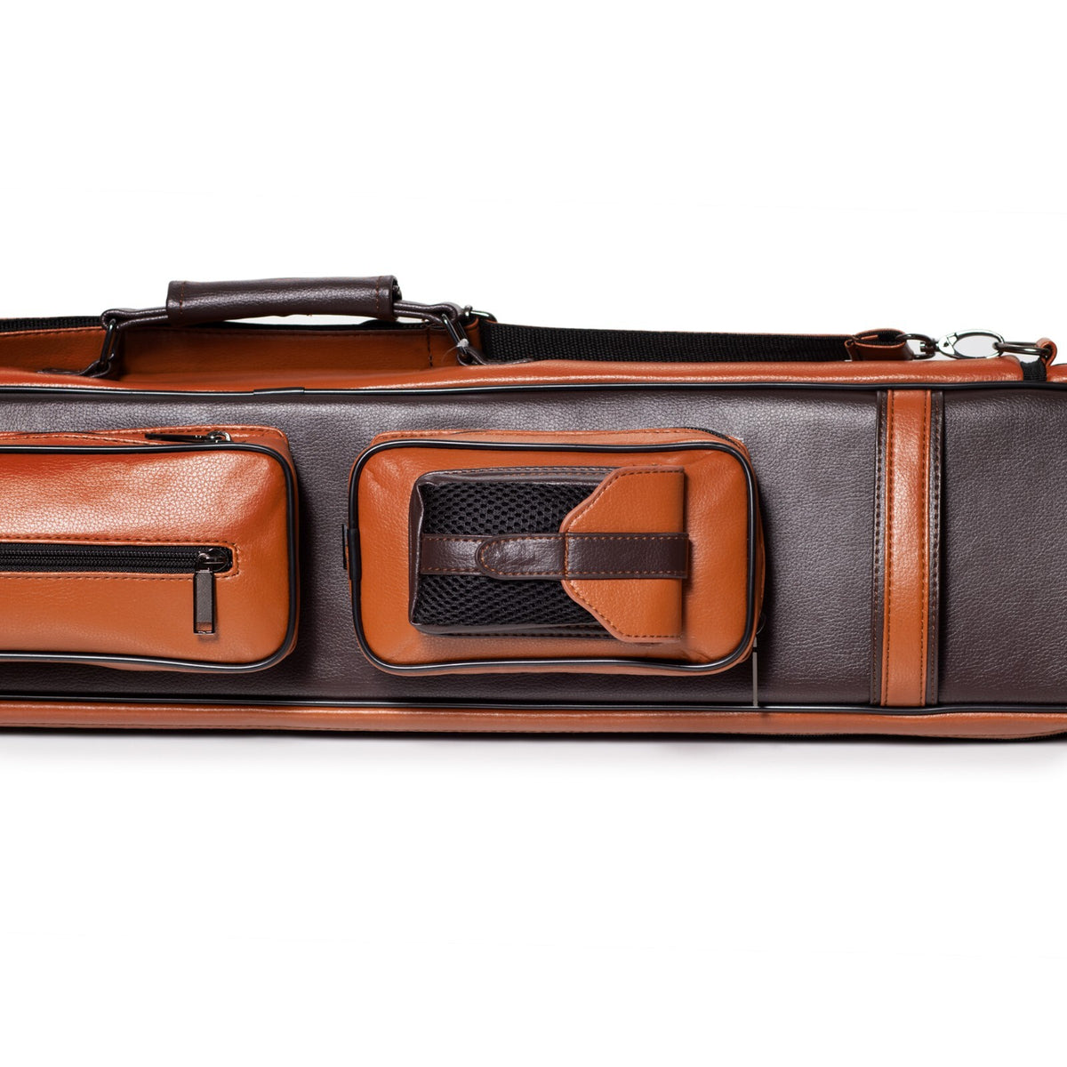 OKKO 2x4 Pool Cue Soft Case Brown/Dark Brown