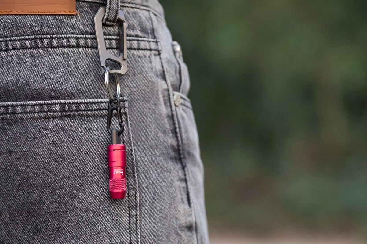 Rechargeable Mini Keychain Flashlight 50 Lumens, Compact & Durable