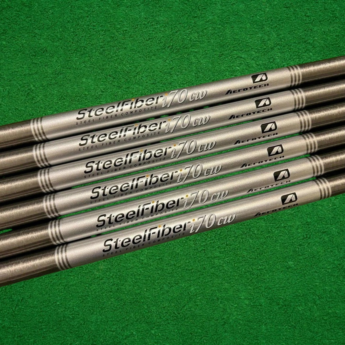 Golf Iron Shaft Set for SteelFiber i70CW Taper Tip - Multiple Flex & Variants