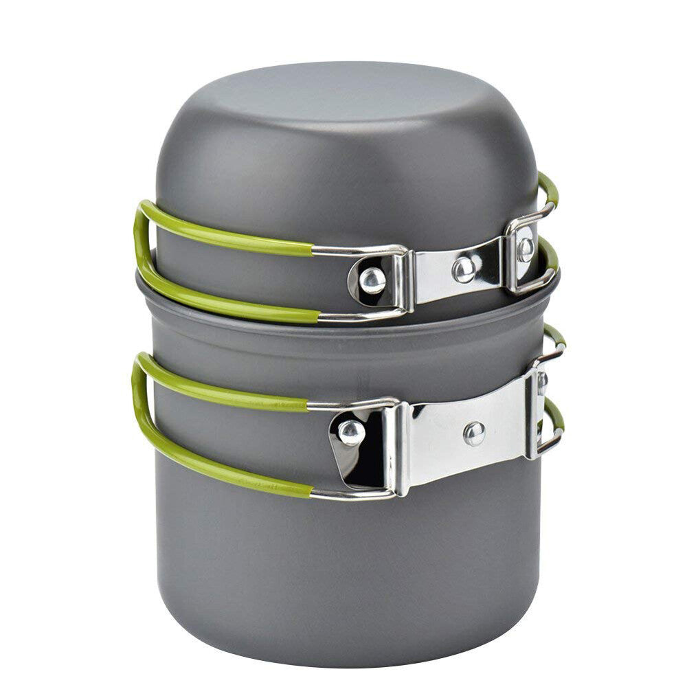 Portable Camping Gas Stove and Cookware Set - Lightweight Outdoor Hiking