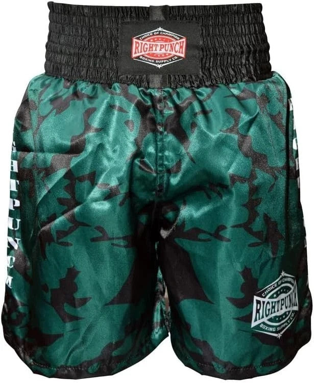 Boxing Shorts & Gloves Set for Men Women Training MMA Kickboxing Gear