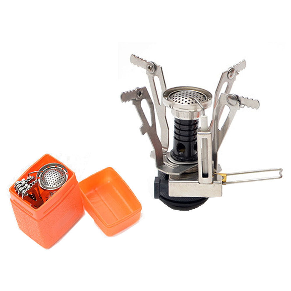 Portable Camping Stove with Complete Cookware Set - Gas Burner for Hiking & Picnics