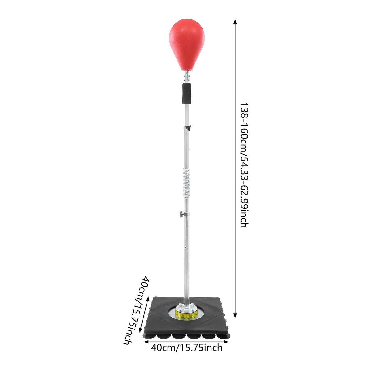 Height Adjustable Punching Bag with Suction Cup Base for Boxing Training