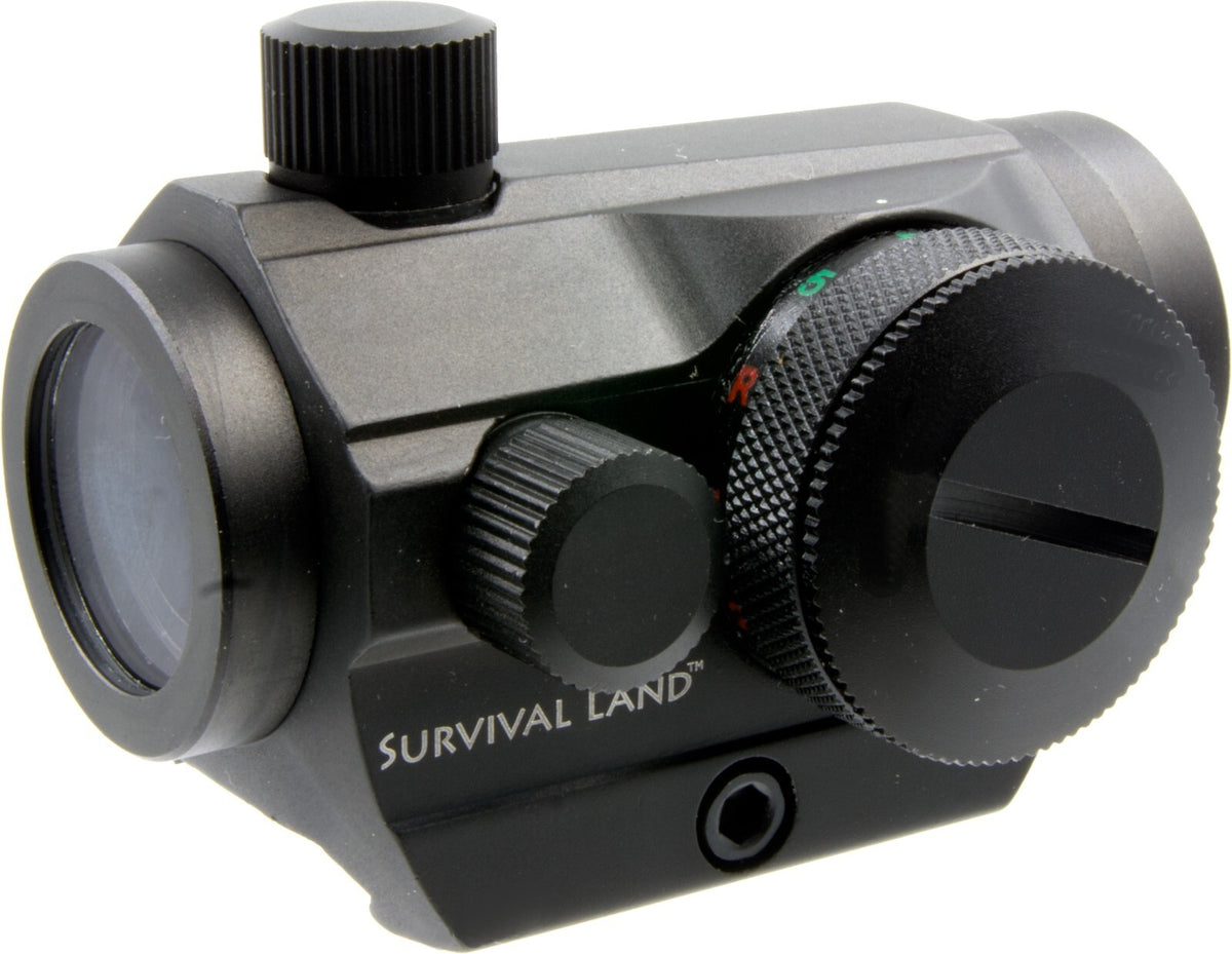 Red Green Dot Sight for Hunting & Shooting - 1x Magnification, Waterproof, Weaver & Mount