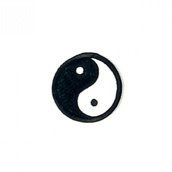 Martial Arts Patch 2 Inch Yin Yang Embroidered Sew-On or Heat-Activated