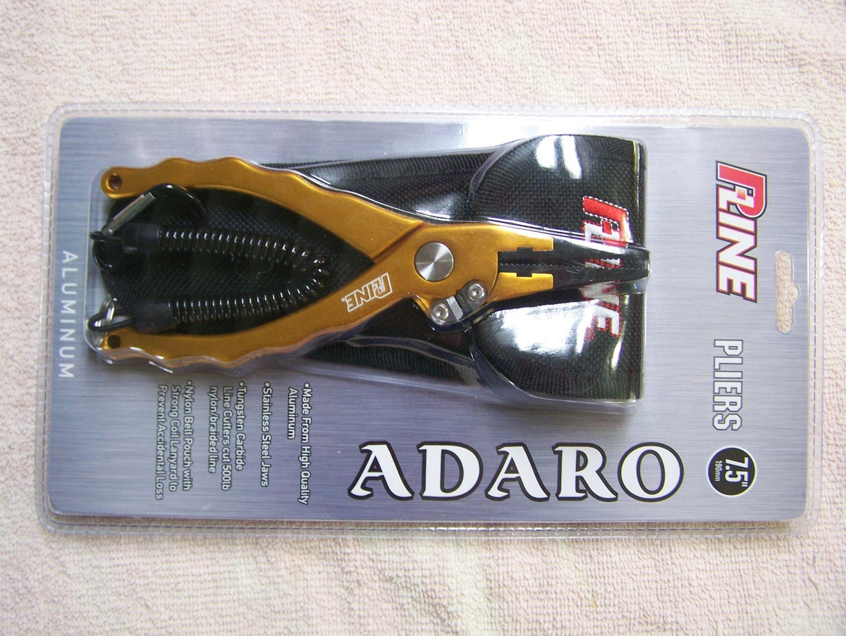 Aluminum Fishing Pliers with Line Cutter and Sheath - 7.5 Inch Saltwater Tackle