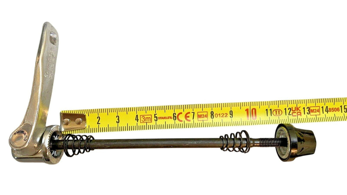 Vintage Shimano Bicycle Quick Release Skewer 100mm Silver - New Old Stock
