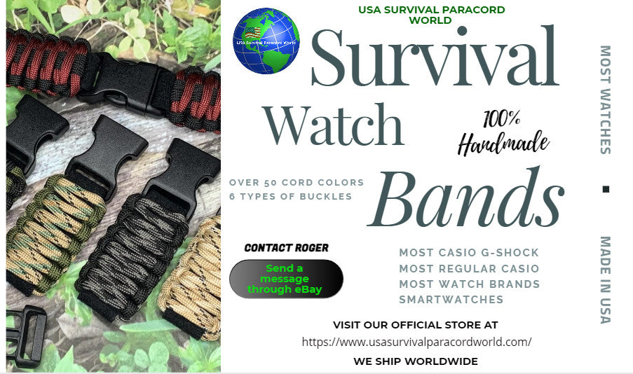 Slip-On Wrist Thermometer for Watch Bands and Paracord Bracelets - US Made