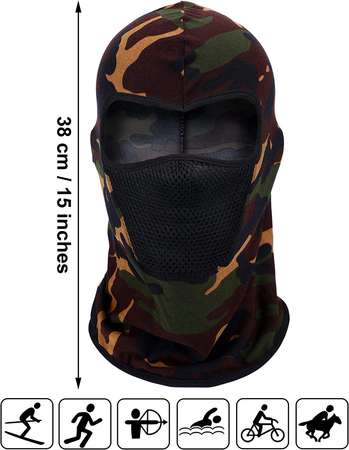 6 Pack Unisex Balaclava Face Masks for Outdoor Sports & Cold Weather