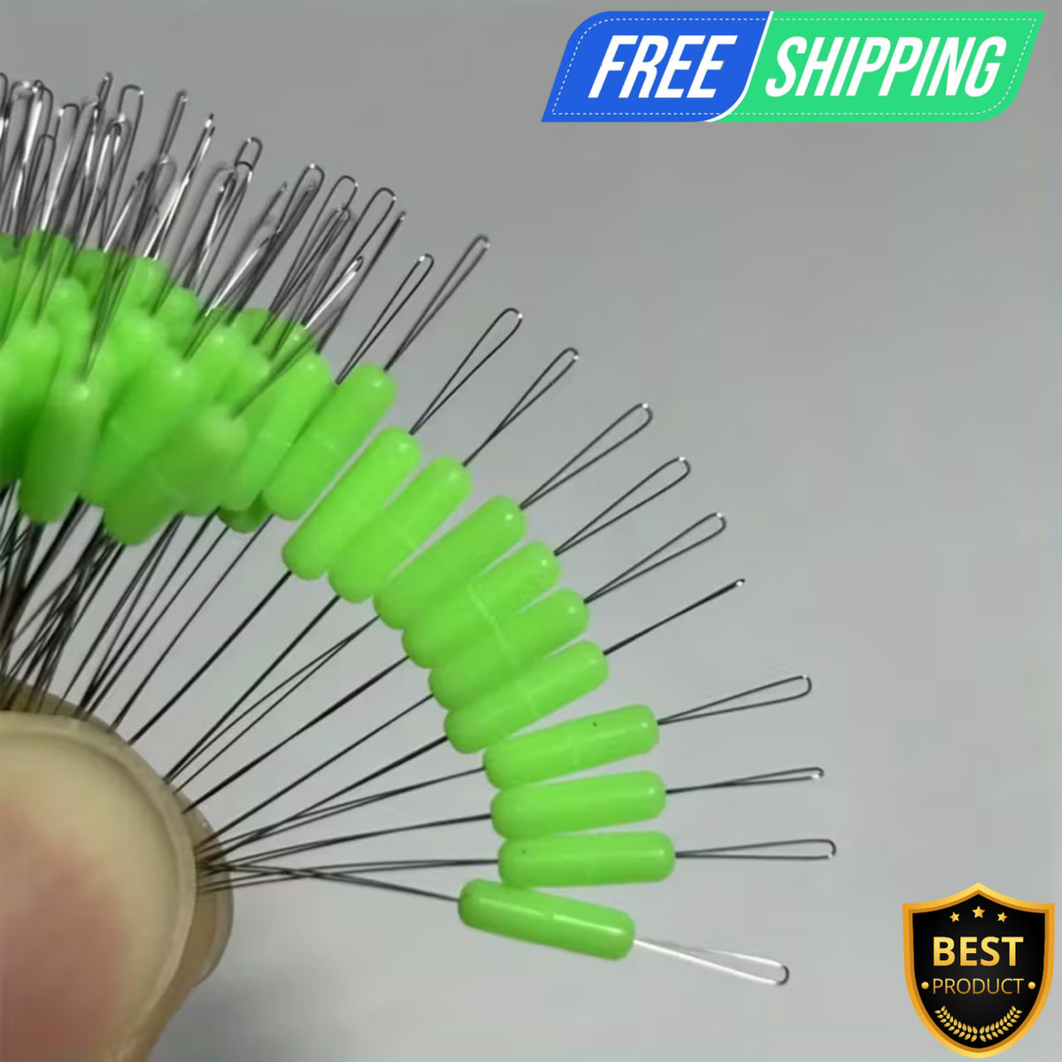 Fishing Line Connectors Set 100pcs Rubber Bobber Stoppers Assorted Sizes