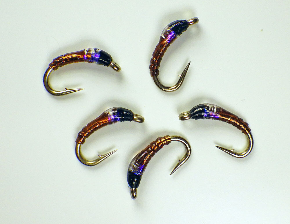 Premium Trout Fly Fishing Flies Set - UV Baetis Nymphs for Fly Fishing