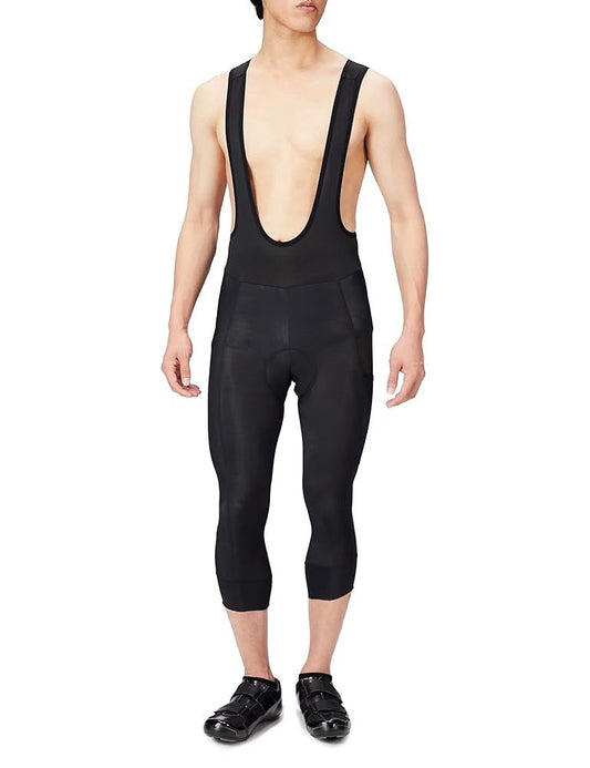 Men's Cycling Cargo Bib Knickers with UPF 50+ Hydrolix Fabric - Black, Size S
