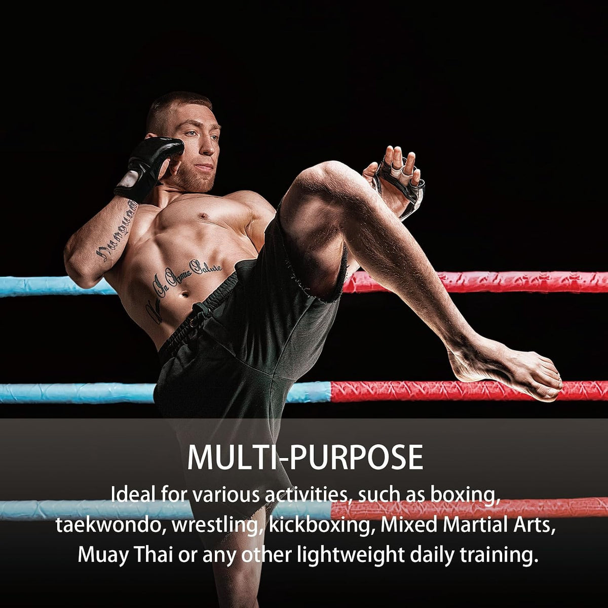 2 Pairs Boxing Gloves Kickboxing Training Sparring Gloves for Men Women