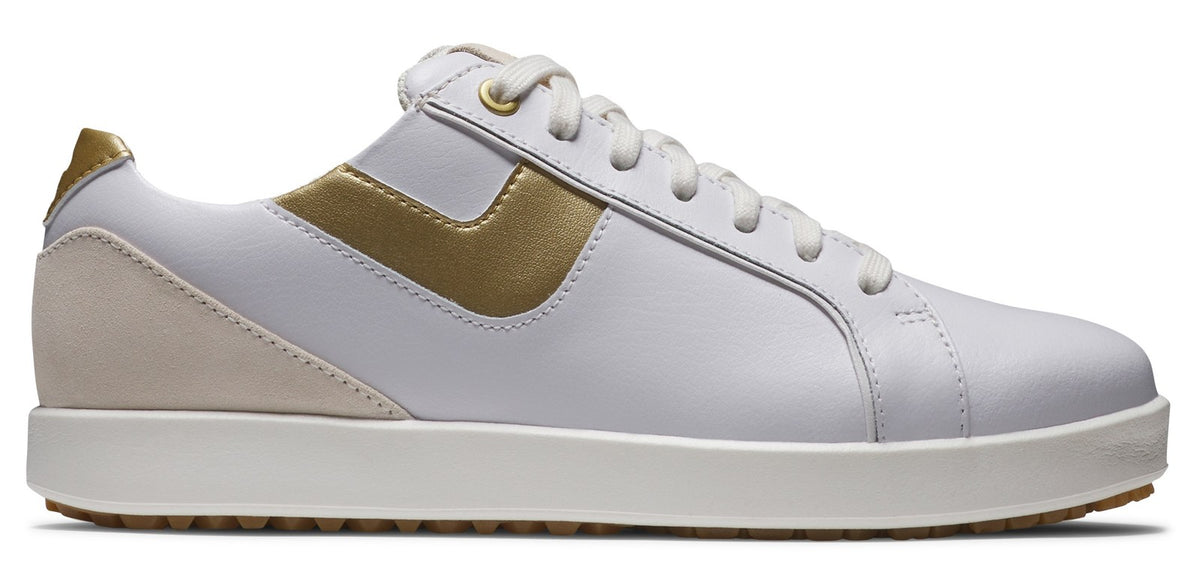 Women's Spikeless Golf Shoes - Waterproof Leather Sneaker for Golfing