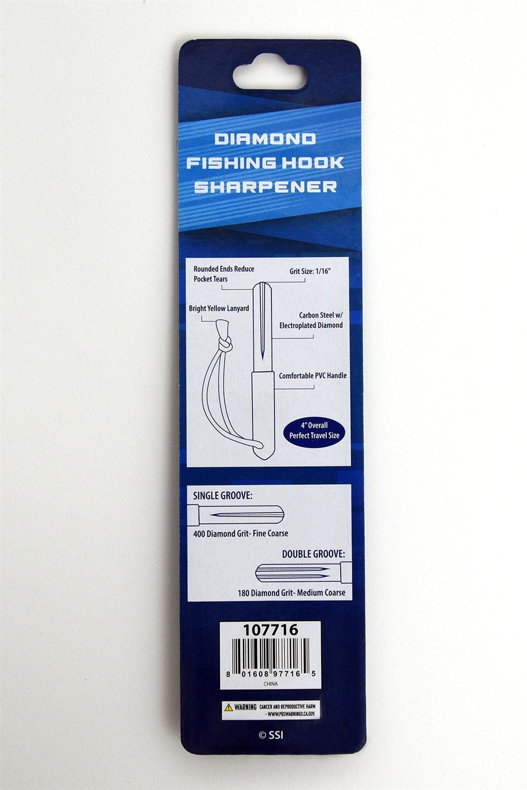 Fishing Hook Sharpener Set with Diamond Files and Lanyard - 2 Pack