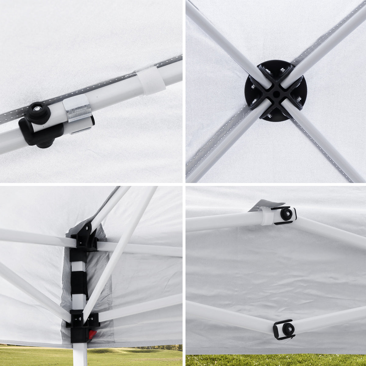 10x10 Pop Up Canopy Tent with Adjustable Height & Wheeled Carry Bag
