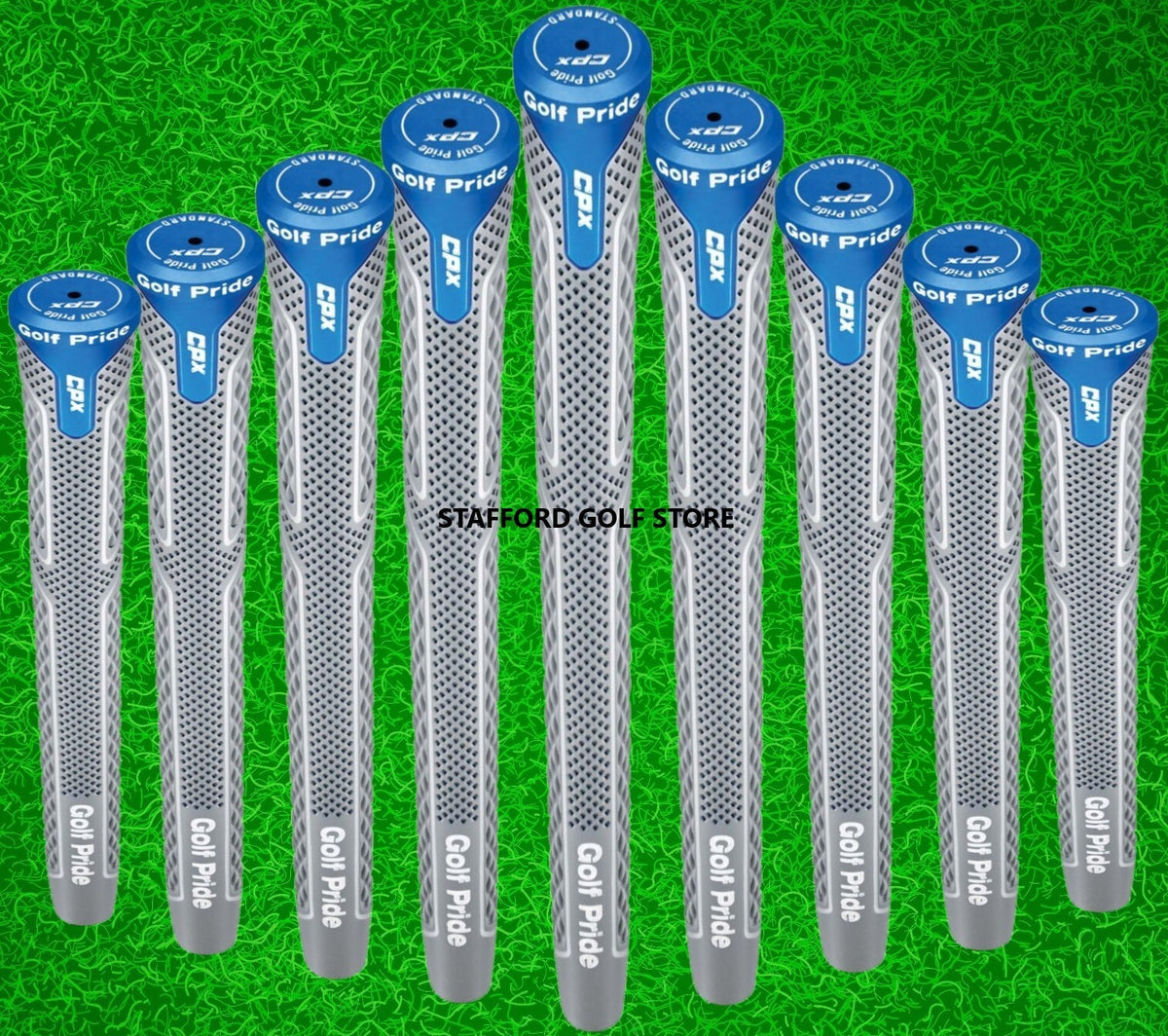 Golf Pride CPX Golf Club Grips Midsize Jumbo & Undersize Blue Gray